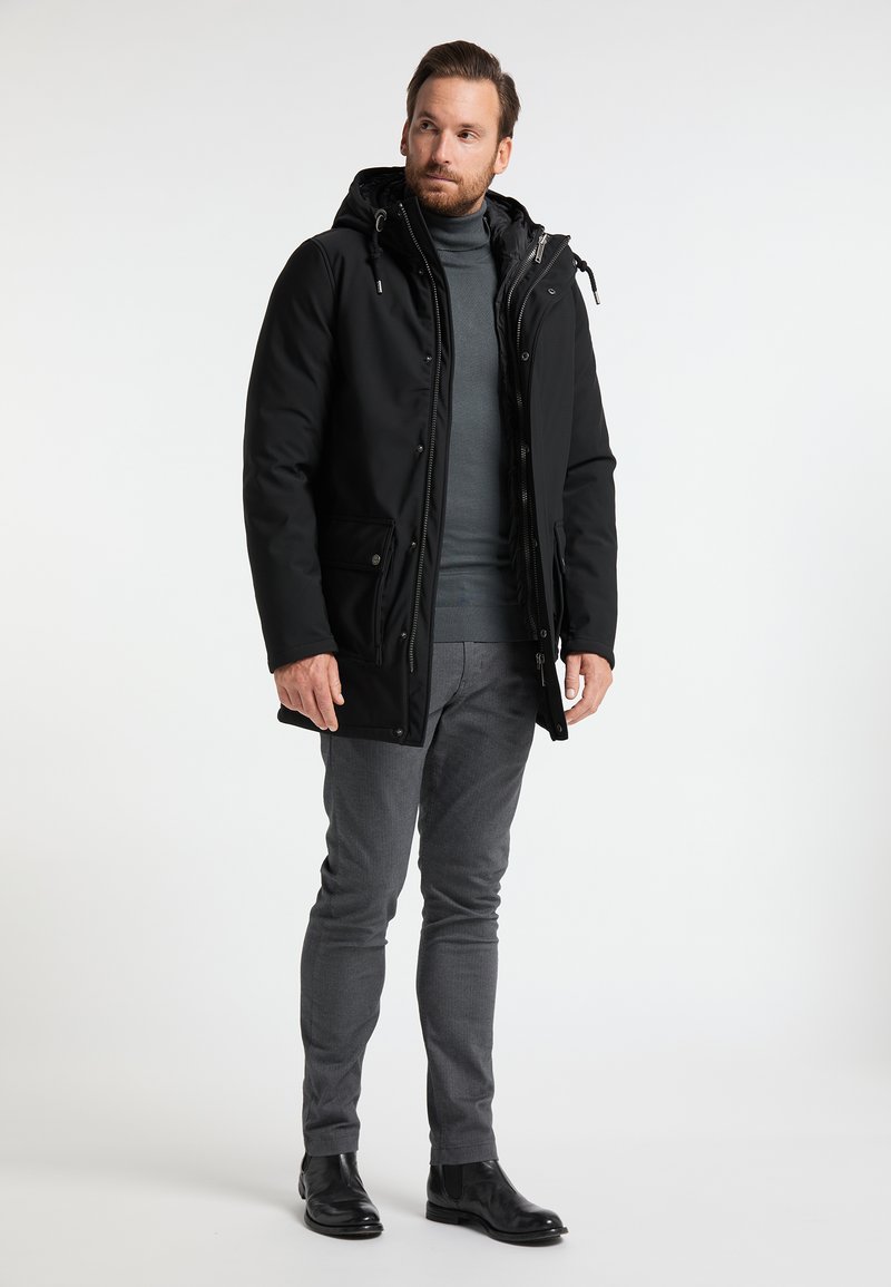 Herren Trenchcoats | DreiMaster DREIMASTER BOUNDRY Wintermantel schwarz - KM93602 Herren Trenchcoats | DreiMaster DREIMASTER BOUNDRY Wintermantel schwarz - KM93602