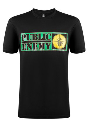 PUBLIC ENEMY TARGET - Print T-shirt - black