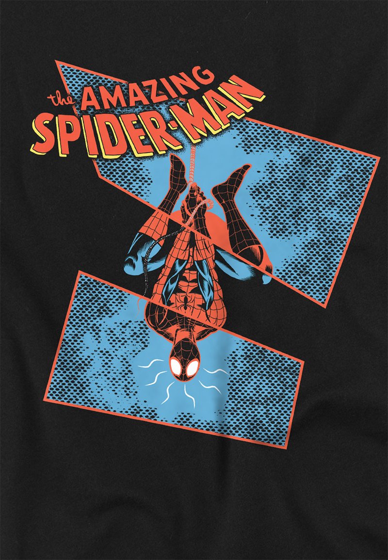 Marvel Modello Spider-Man, t-shirt 100% cotone, casual, da donna