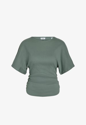 Noisy May, NMABBI S/S O-NECK RUCHING TEE JRS - Camiseta básica - laurel wreath