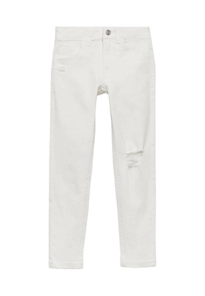Mango Kids Džíny Slim Fit - white