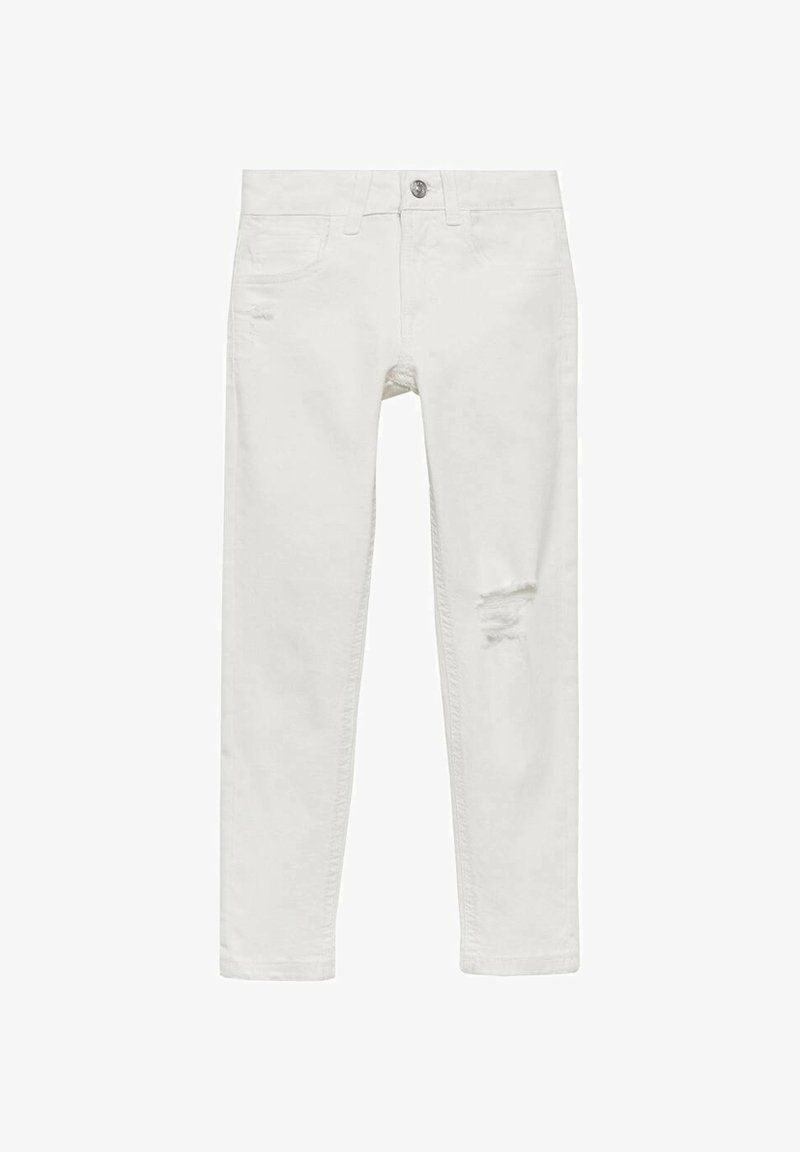 Mango Kids Džíny Slim Fit - white