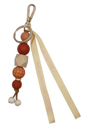 HYGGE VARUNA - Portachiavi - terracotta wood tribal gold