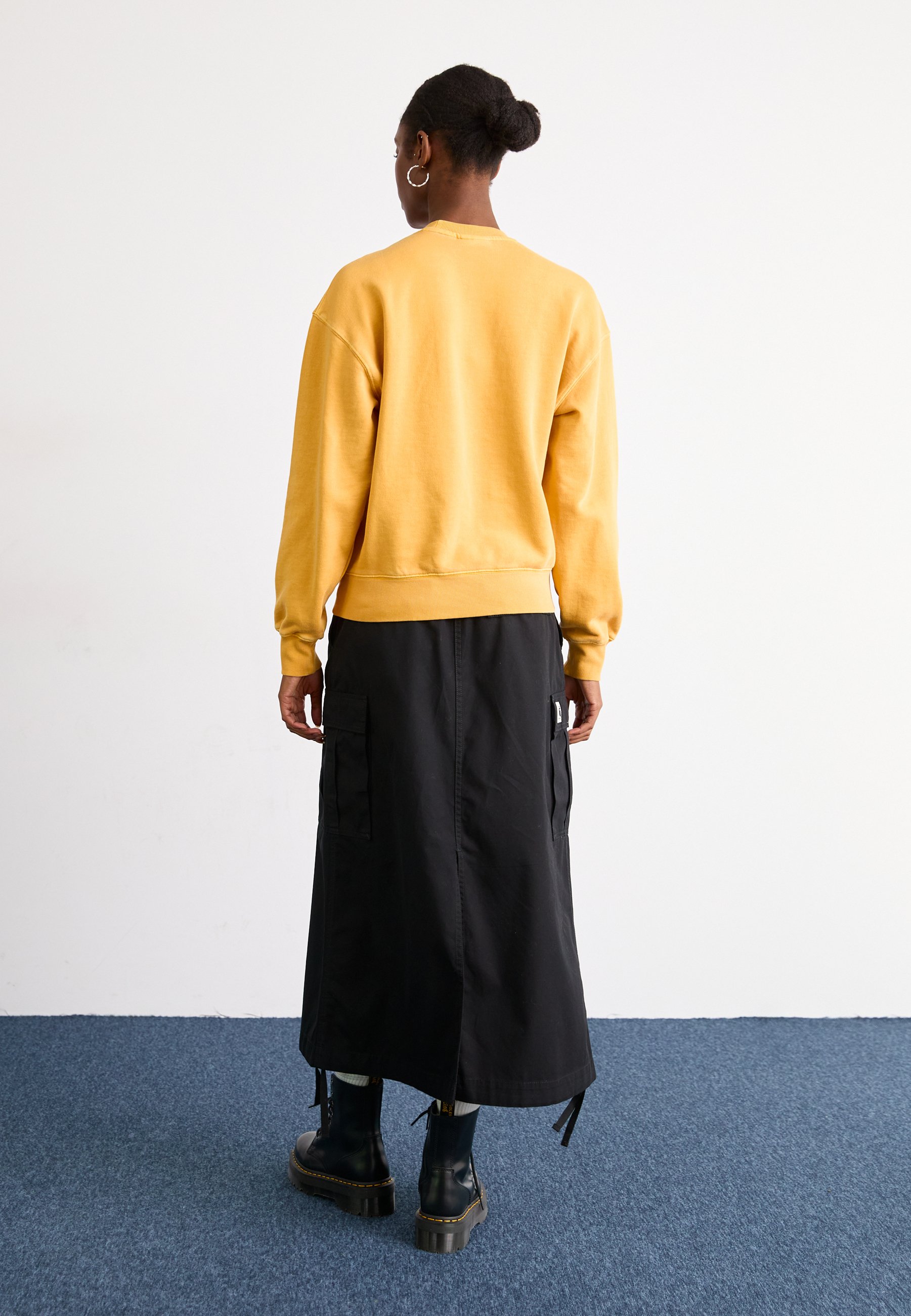 Carhartt WIP CARGO SKIRT - A-line skirt - black rinsed/black