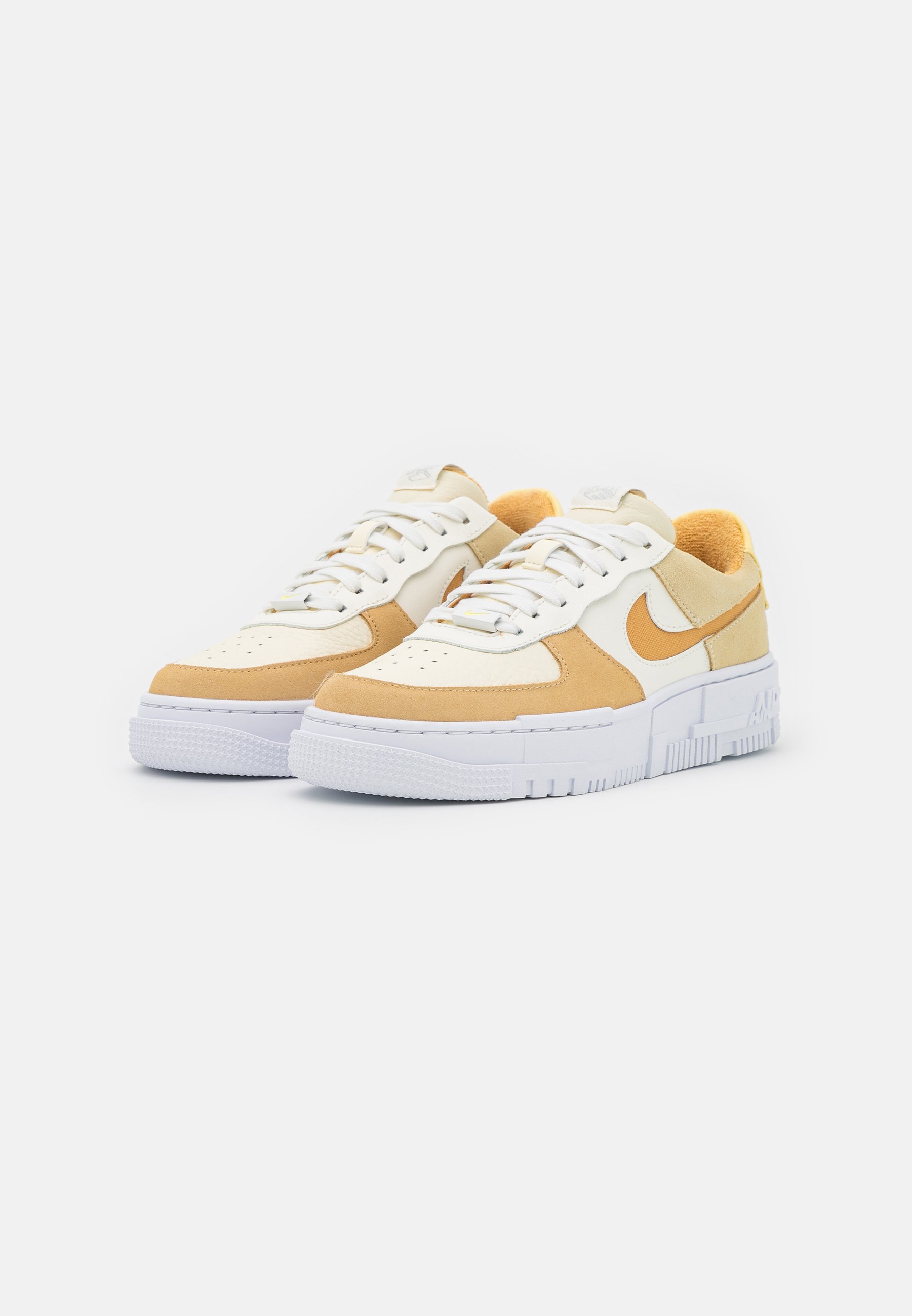 Nike Sportswear AIR FORCE 1 PIXEL - Trainers - sail/bucktan/coconut  milk/lemon drop/beige - Zalando.co.uk