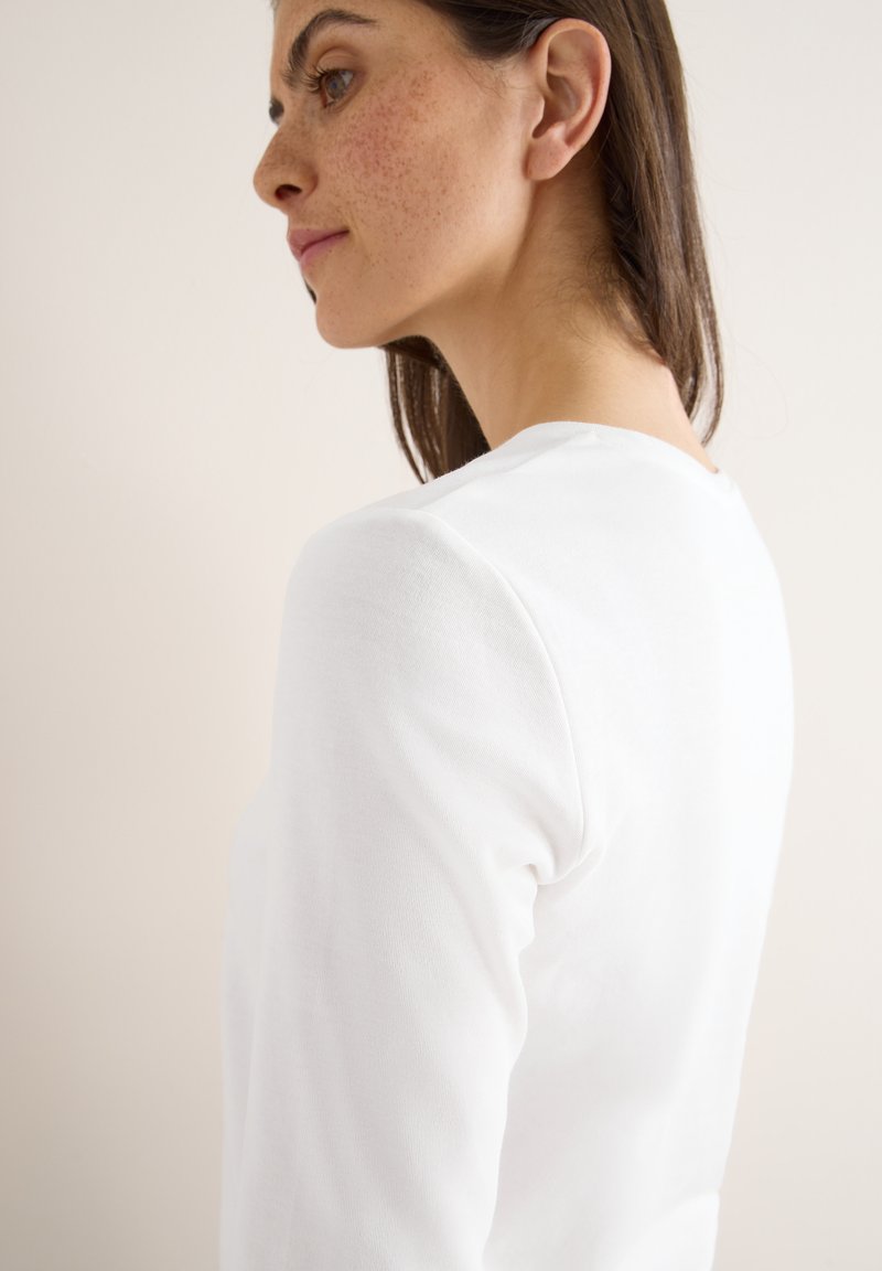 Cecil Maglietta Base A Coste Donna - Girocollo Mix Cotone - Vestibilità Aderente - 3