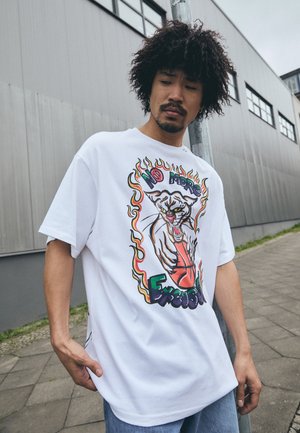 GETTING CRAFTY GENDER NEUTRAL TEE - Print T-shirt - white
