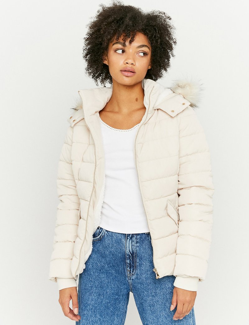TALLY WEiJL AUS KUNST - Winterjacke - white/weiß - Zalando.de