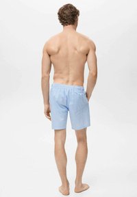 Mango SEERSUCKER - Badeshorts - light blue