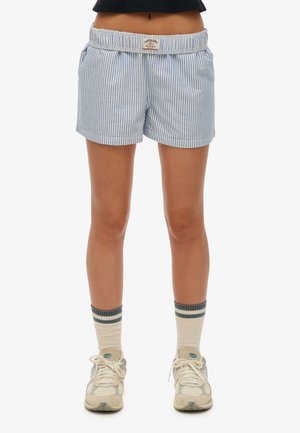 STRIPE ELASTICATED - Shorts - azure blue stripe oxford