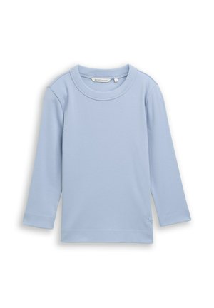 TOM TAILOR, RIB T-SHIRT - Long-sleeved top - foggy sky blue