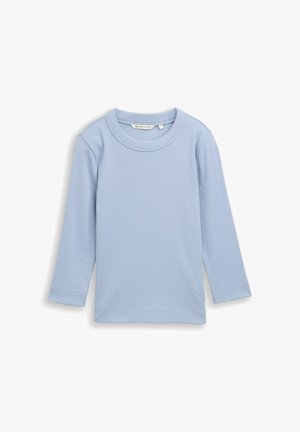 TOM TAILOR, RIB T-SHIRT - Long-sleeved top - foggy sky blue