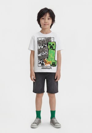 NKMMASE MINECRAFT - Tričko s potlačou - bright white