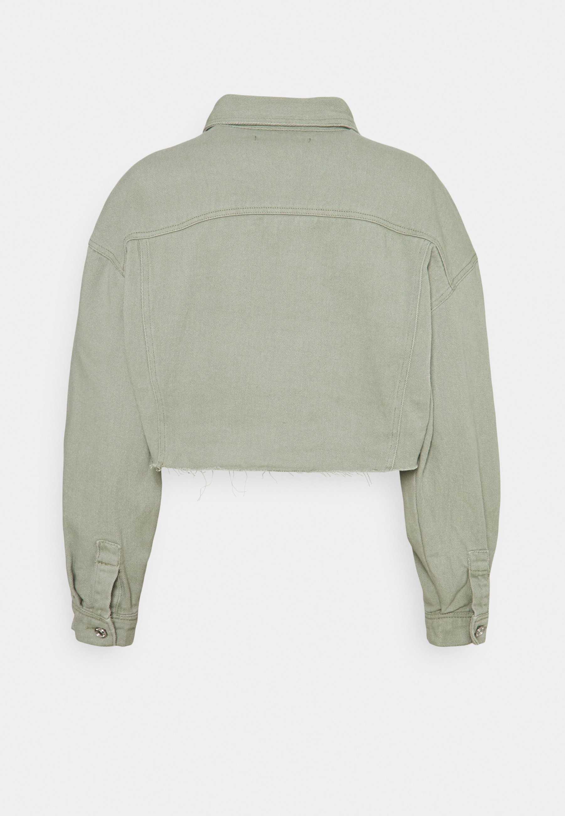 Women CROP RAW HEM JACKET - Denim jacket Women CROP RAW HEM JACKET - Denim jacket