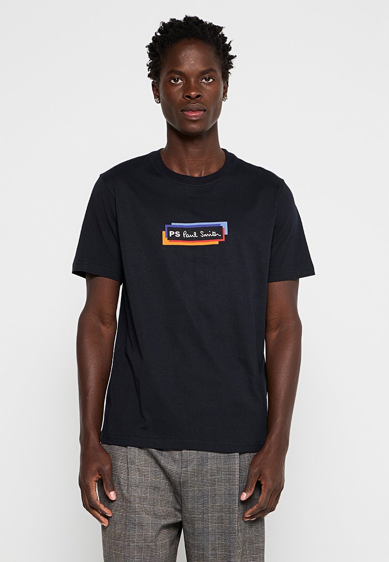 PS Paul Smith T-shirt print donkerblauw