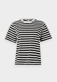 ONLLIVINA STRIPE TEE - Majica kratkih rukava s printom - cloud dancer/black