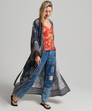VINTAGE - Dressing gown - dragon blossom navy
