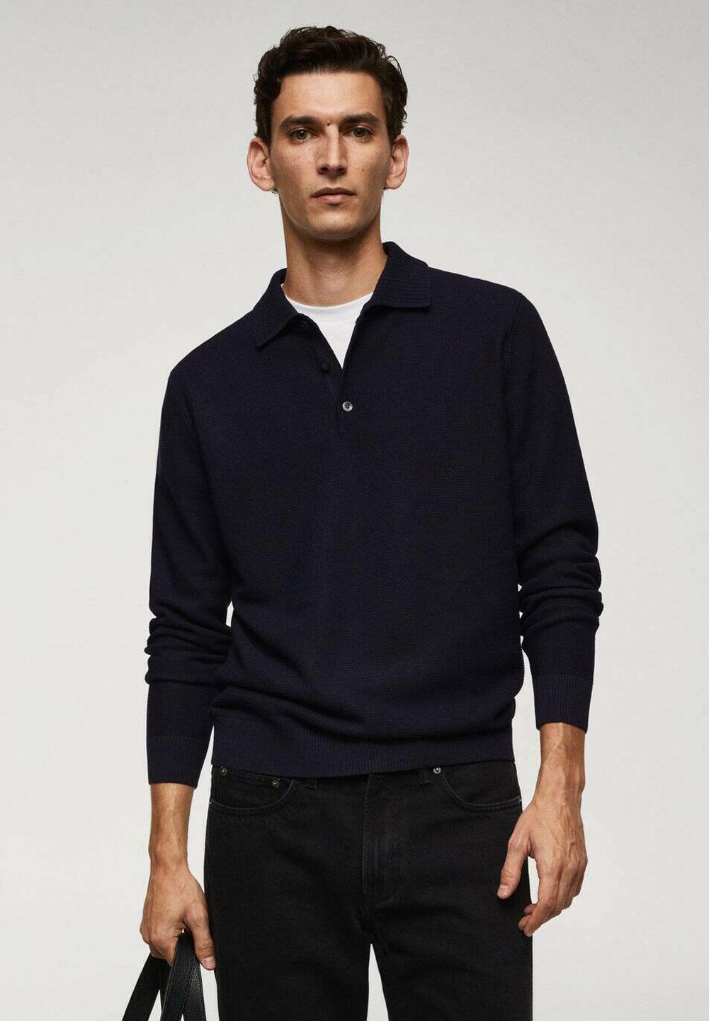 Robe Mango Bleu Marine Manches 3/4 Avec Poches - Taille UK 6 (équivalent FR 38) - Occasion Très Bon état