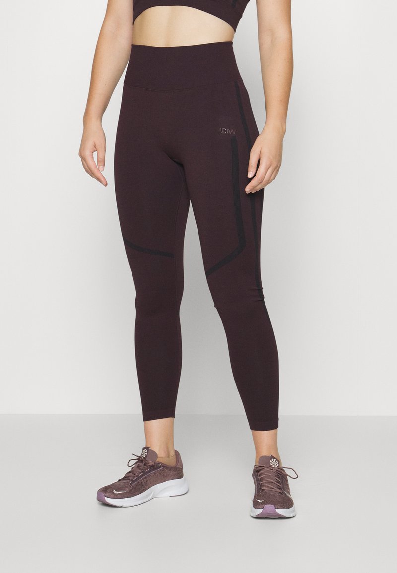 ICANIWILL RUSH SEAMLESS - Tights - burgundy