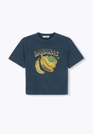Promod, T-SHIRT MOTIF BANANE - T-shirt imprimé - imprimé marine