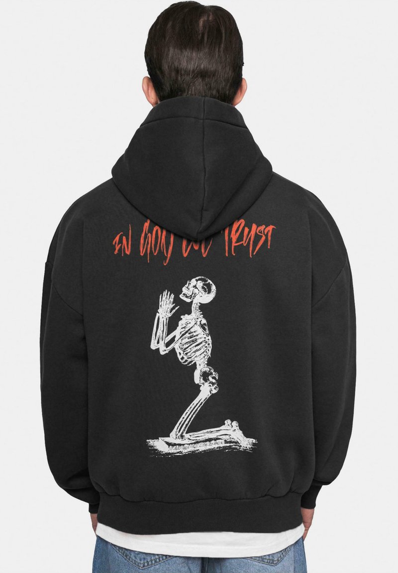 Dropsize HEAVY IN GOOD WE TRUST - Hoodie - washed black