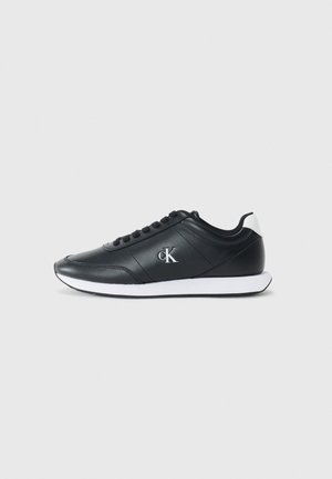 Calvin Klein Jeans RETRO RUNNER - Trainers - black/bright white
