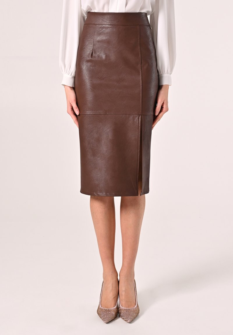 Even&Odd Jupe crayon - brown/marron