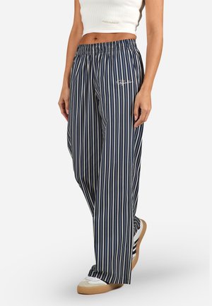 LOUISA  LOOSE PANTS - Housut - striped indigo navy white