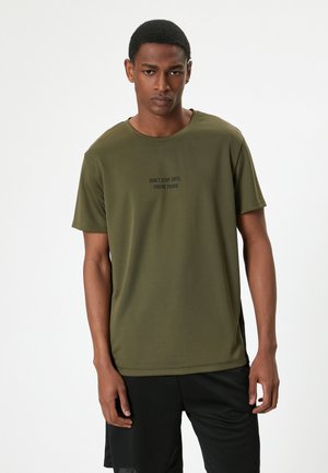 SPORT - Camiseta estampada - khaki