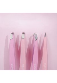 Brushworks 4 PIECE COMBINATION TWEEZER SET - Set de maquillage - pink