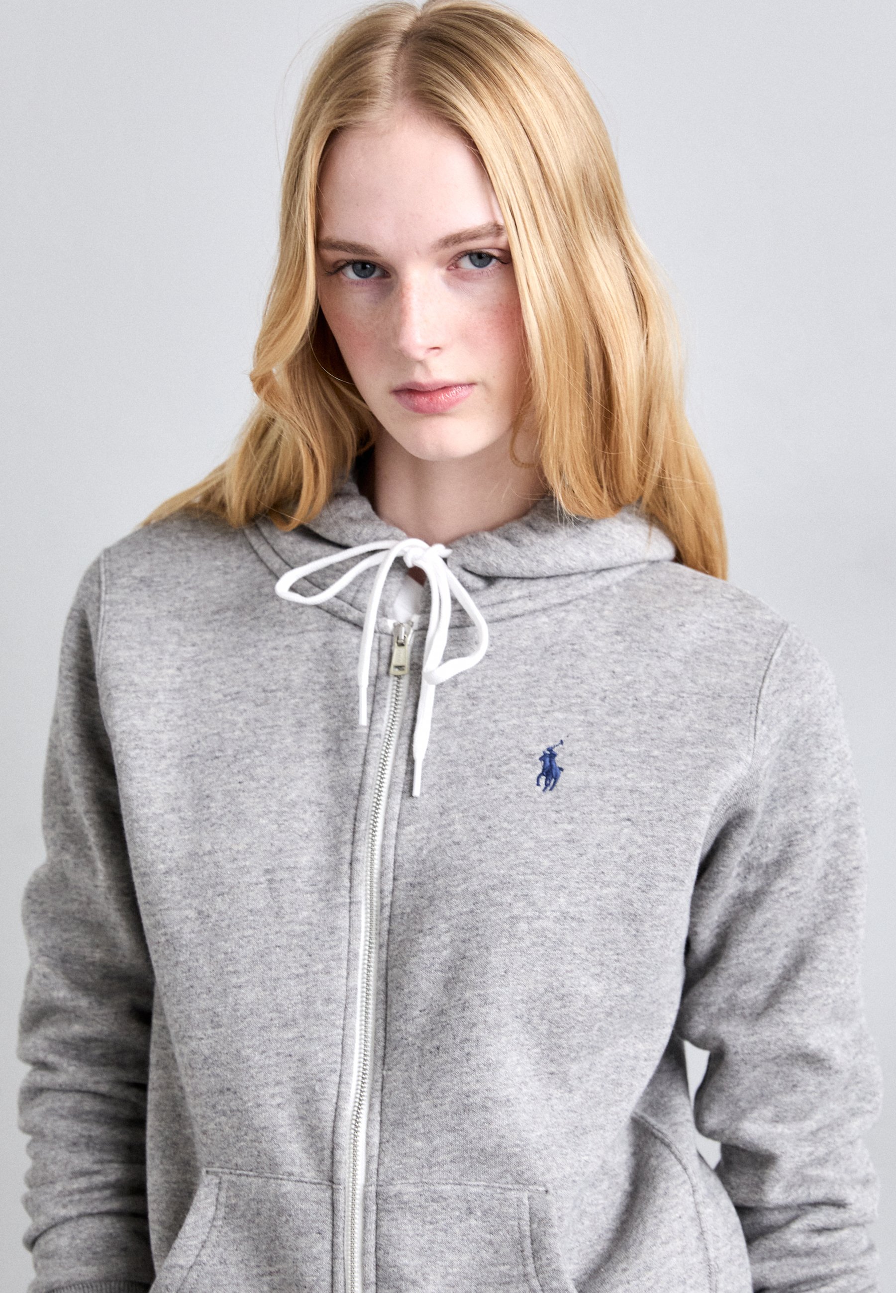 Ralph Lauren zip up hoodie ビッグポニー グレー M Polo Ralph Lauren Big & Tall Full Zip Big Pony Hooded Hoodie