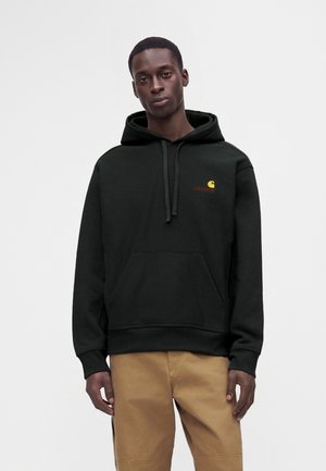 Carhartt WIP, HOODED AMERICAN SCRIPT  - Φούτερ με κουκούλα - raven