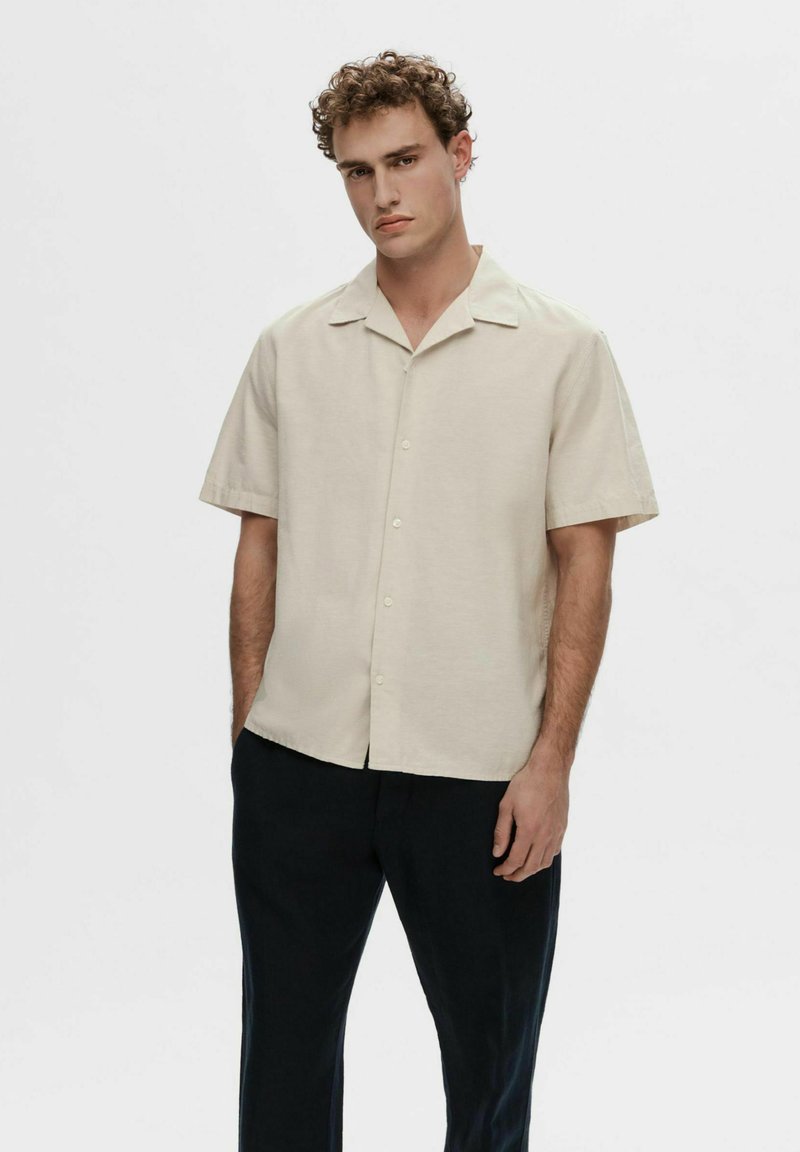 Selected Homme - SLHRELAXSUN SHIRT RESORT - Marškiniai - pure cashmere, Padidinti