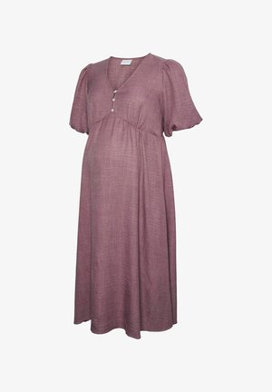 MAMALICIOUS, MLLIFINA Maternity - Skjortekjole - grape shake