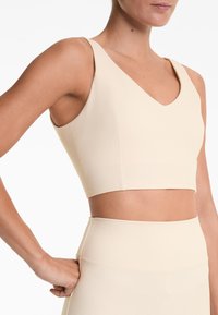 OYSHO WAFFLE - Grudnjak - beige
