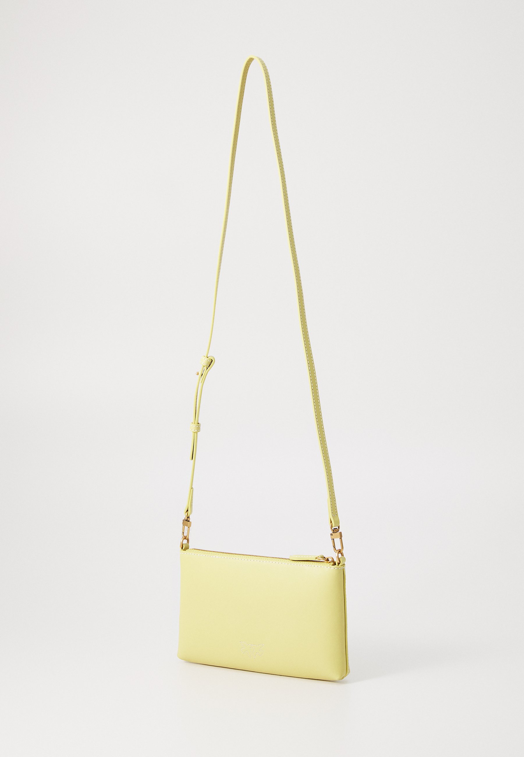 Pinko FLAT HORIZONTAL MINI SETA LOGO RILIEVO - Borsa a tracolla