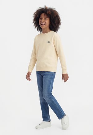 Jack & Jones Junior JJEDOVER GRAPHIC CREW NECK - Sweatshirt - antique white