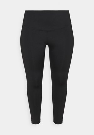 RUN 7/8 PLUS - Leggings - black/silver