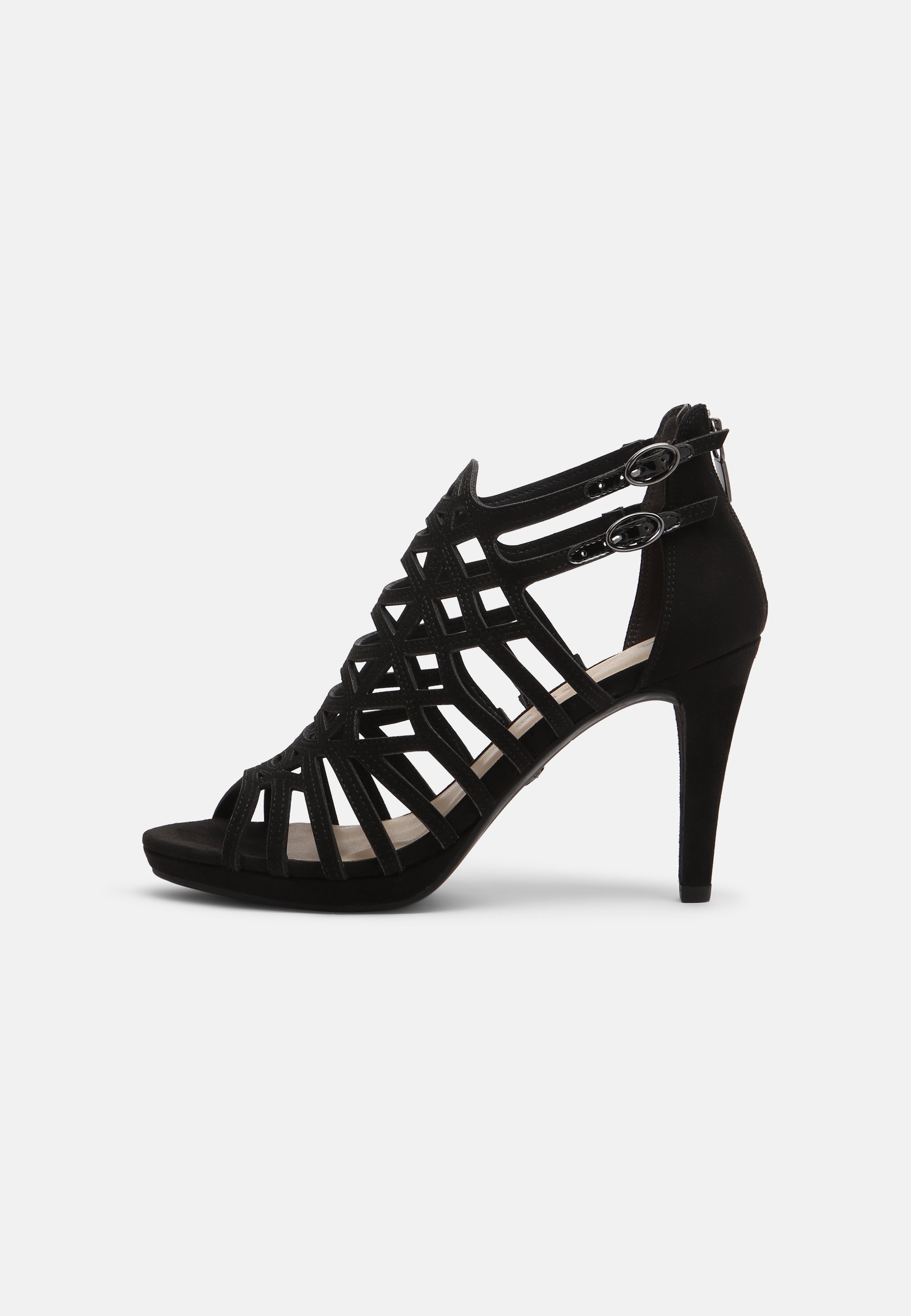 Tamaris Sandalen met hoge hak - black/Zwart - Zalando.nl