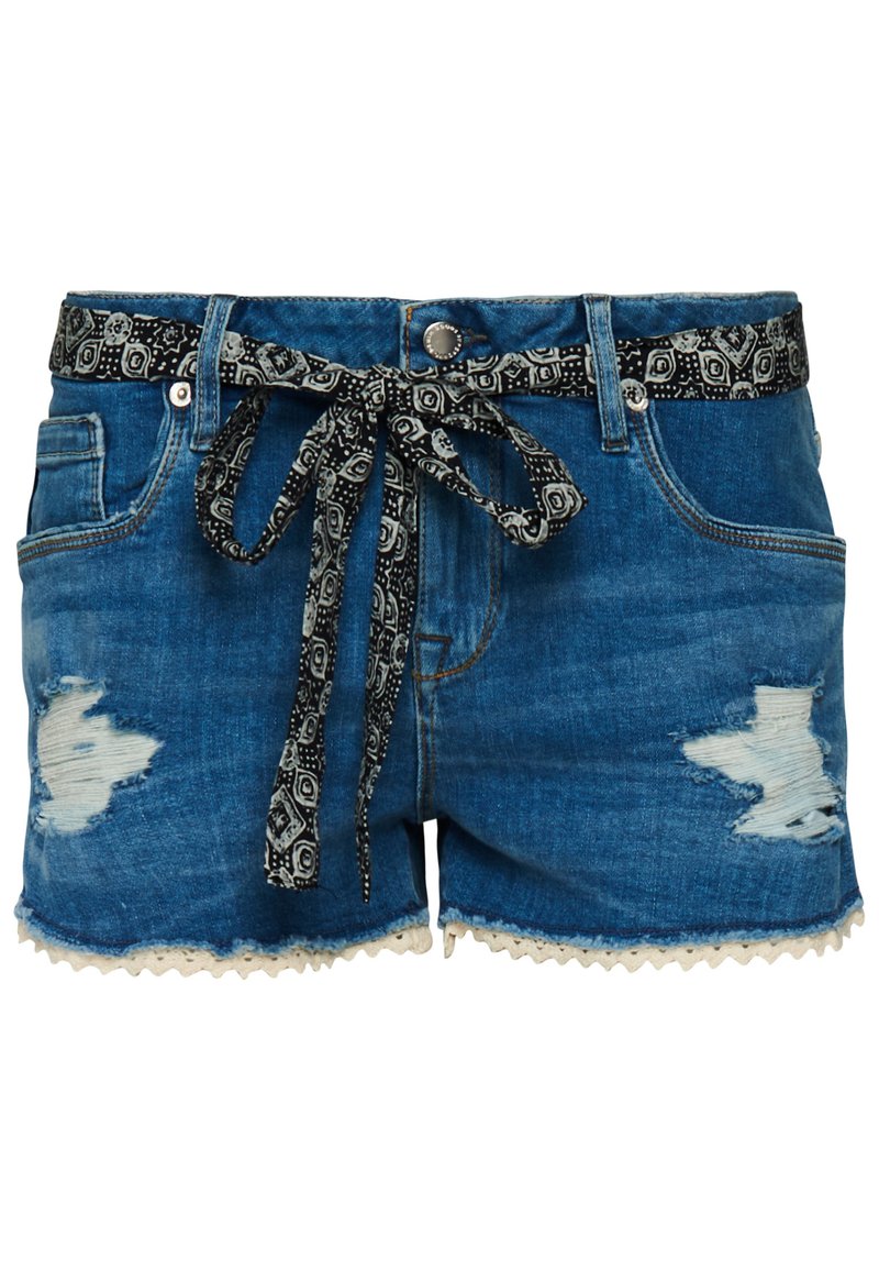 Superdry & Co Jeansshort lichtblauw gemêleerd