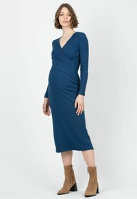 Attesa Maternity ADELE-MATERNITY - Pouzdrové šaty - blue