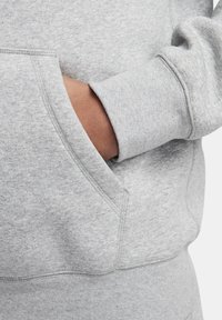 Nike Sportswear M NK CLUB BB PO CHNL FTRA - Felpa con cappuccio - dk grey heather deep royal blue safety orange