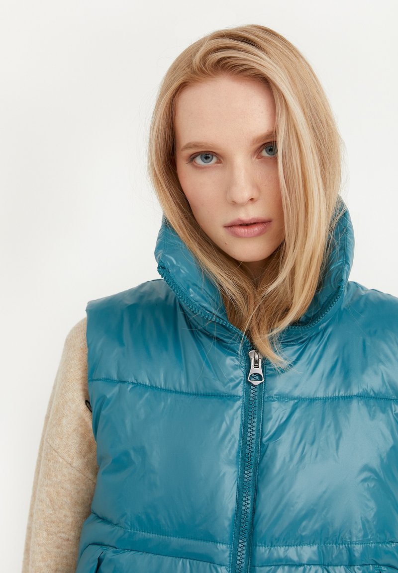 Damen Leichte Jacken | Finn Flare Weste dark turquois/türkis - WS59745 Damen Leichte Jacken | Finn Flare Weste dark turquois/türkis - WS59745