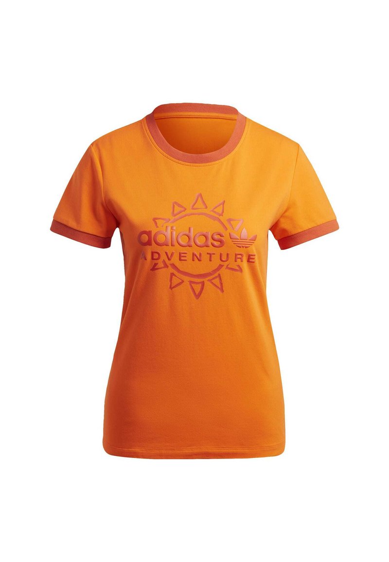adidas Originals T-shirt print oranje adidas Originals T-shirt print oranje