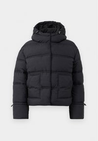 Guess NEW DAISY CROP LOGO PUFFER Winter jacket jet black/black