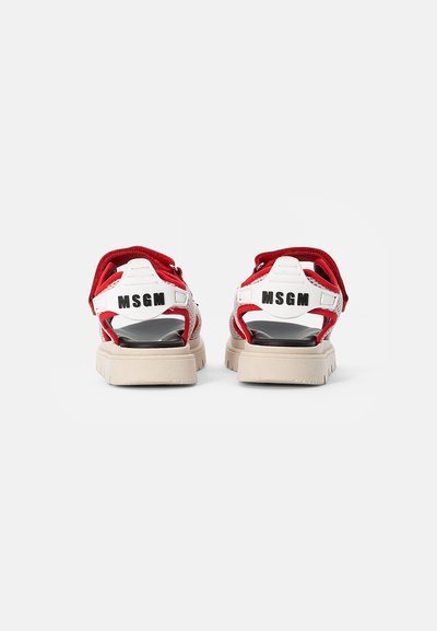 MSGM Sandálias - off white/red