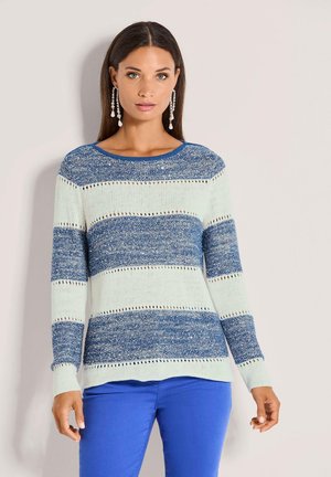 Trui - royal blue   off-white