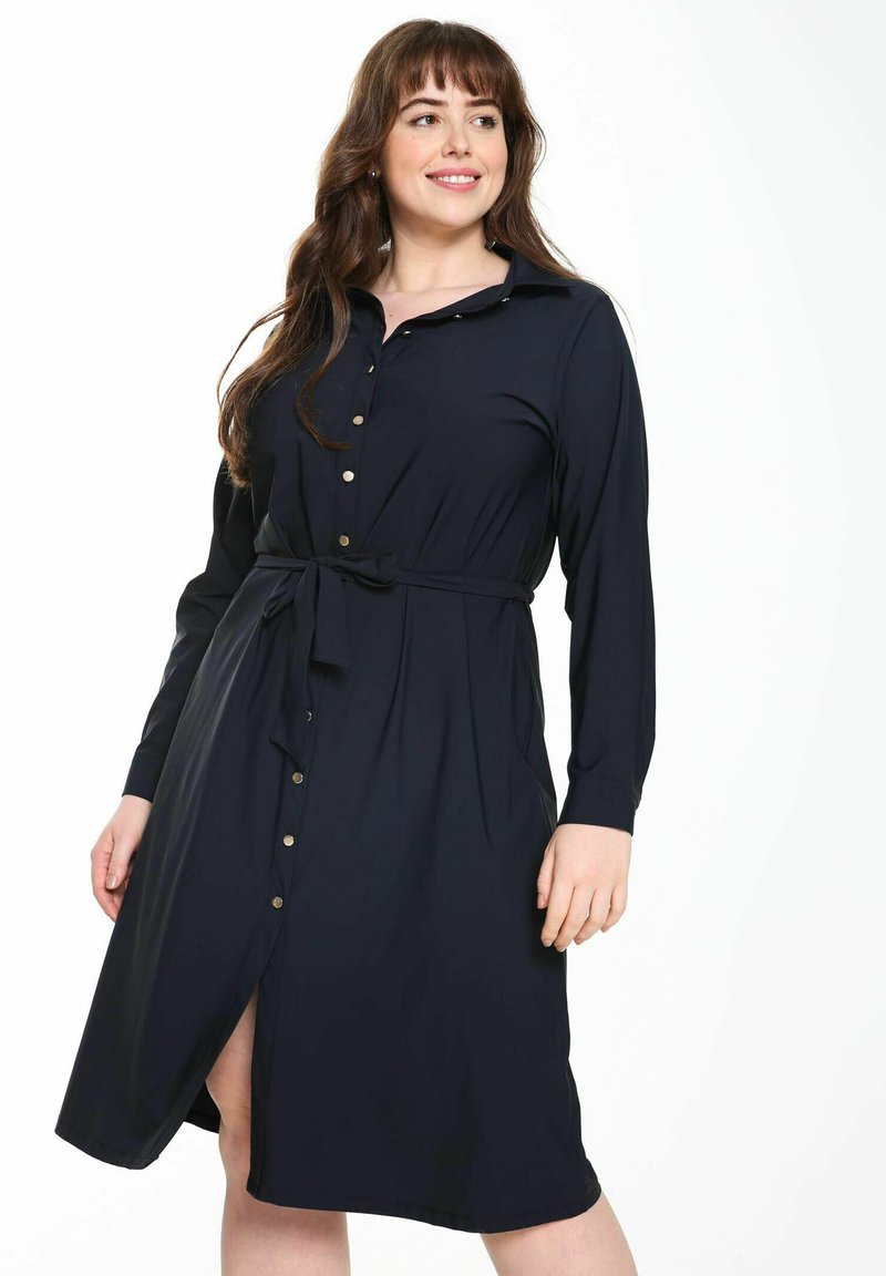 Damen Freizeitkleider | Promiss Blusenkleid marine/blau - KY49662 Damen Freizeitkleider | Promiss Blusenkleid marine/blau - KY49662