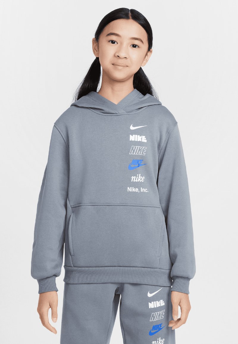 Nike Sportswear CLUB UNISEX - Hoodie - smoke grey/white
