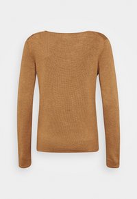TOM TAILOR BASIC V-NECK - Jersey de punto - hay beige